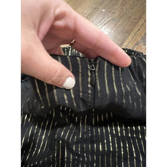 ZARA BLACK AND GOLD OFF THE SHOULDER TOP Size‎ Medium. Perfect Sexy Top - Picture 8 of 8